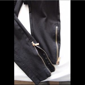 H&M ZIP Leggings Black